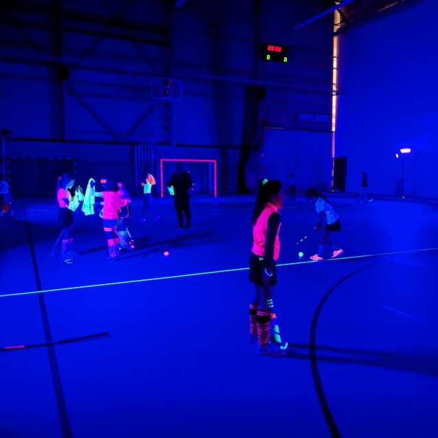 Blacklight sport evenement