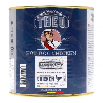 Kip hot dog, 50 gram (32 stuks)