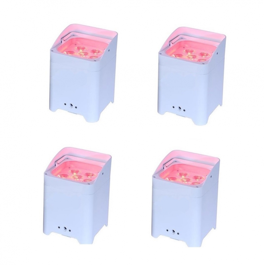 LED Uplight met accu - set 4 stuks