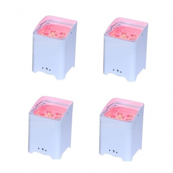 LED Uplight met accu - set 4 stuks