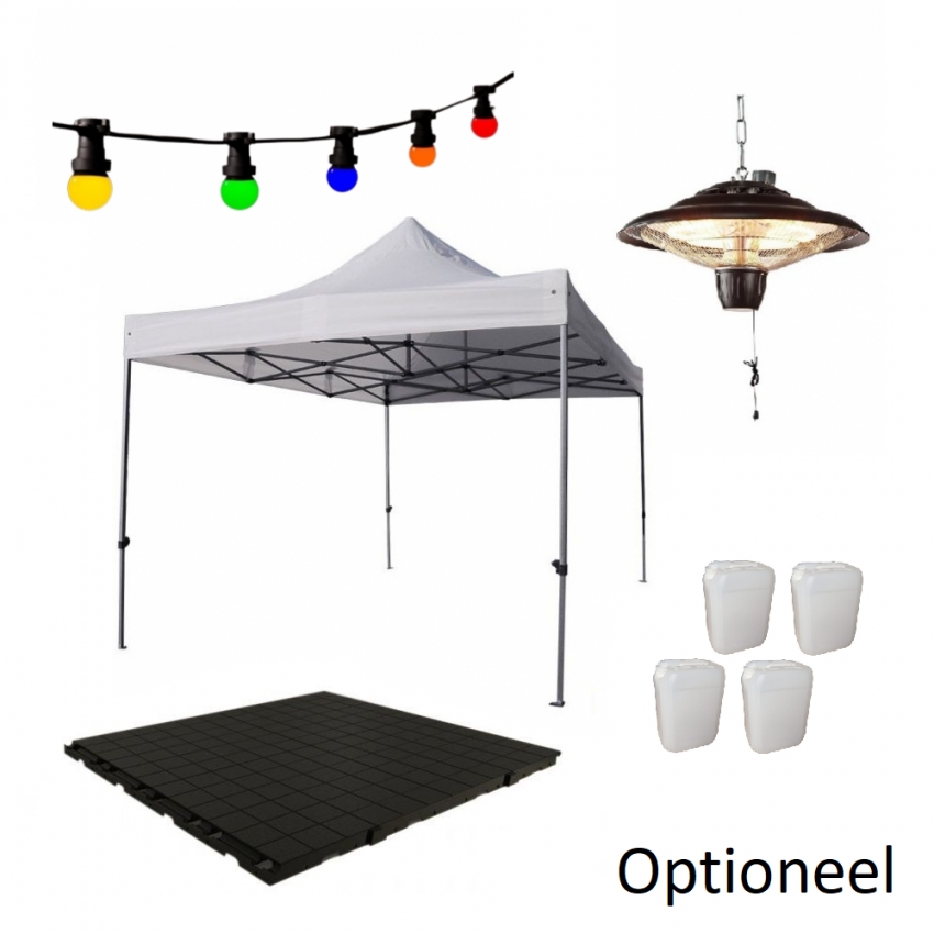 Easy up Partytent 3 x 3 meter (Zwart)